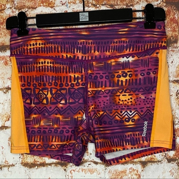 Reebok Compression Shorts Girls Youth Size Large 12/14 Multicolored Gymnastics - Picture 1 of 6